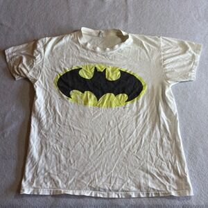 Vintage 1982 Batman DC Comics Royal Blue Heavy T-Shirt Graphic Tee Large‎